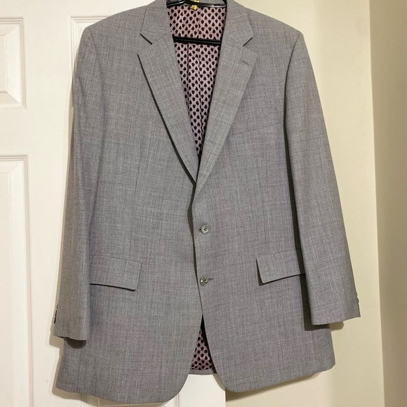 Hardy Amies Gray Sport Suit Jacket with Classic Design and Modern Fit - Picture 1 of 10